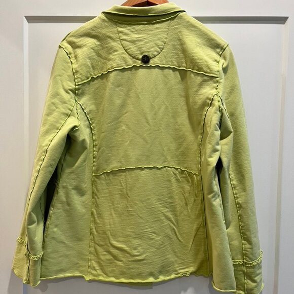 Funky Neon Buddha Lime Green Jacket, L - Picture 2 of 9